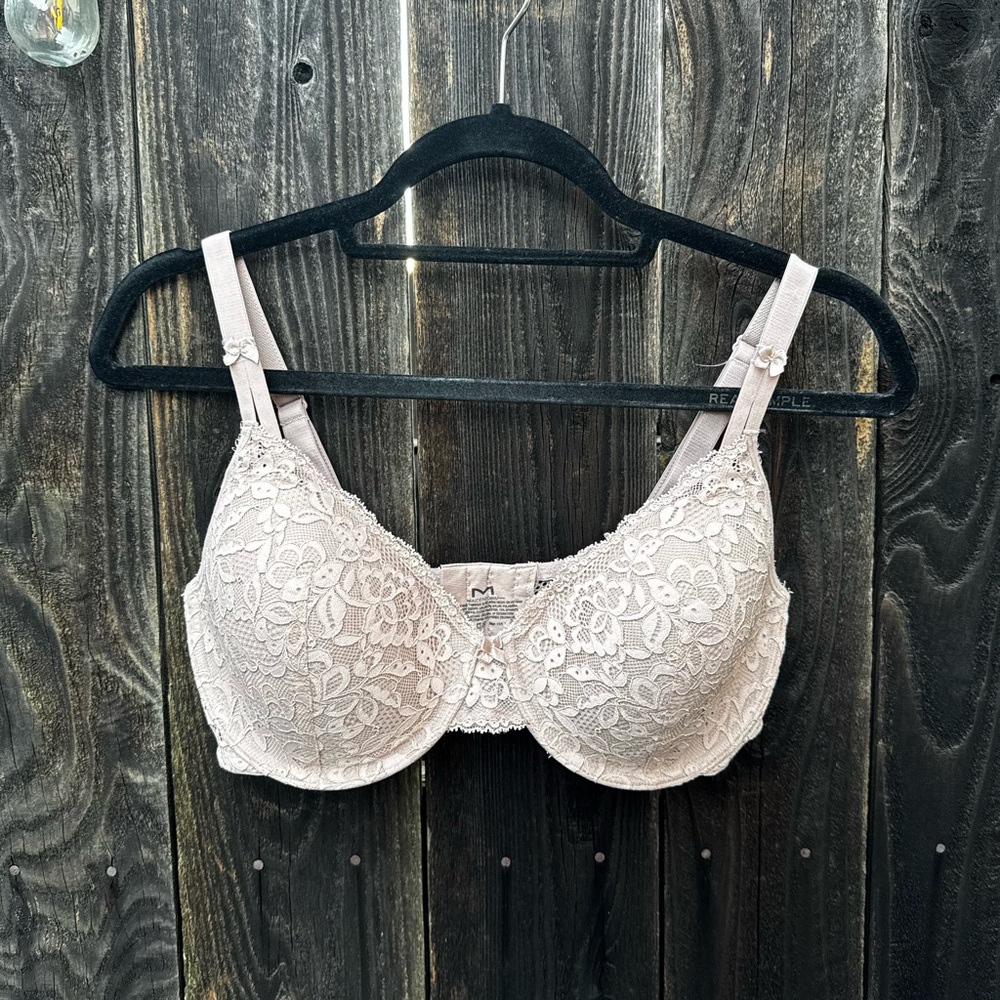 Maidenform Lacey Purple Underwire T Shirt Bra 34DD